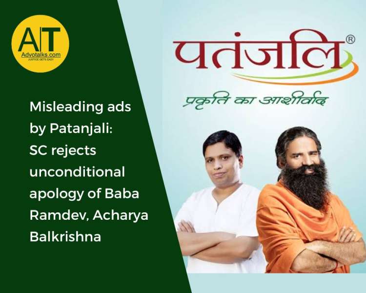 Misleading Ads By Patanjali: SC Rejects Unconditional Apology Of Baba Ramdev, Acharya Balkrishna