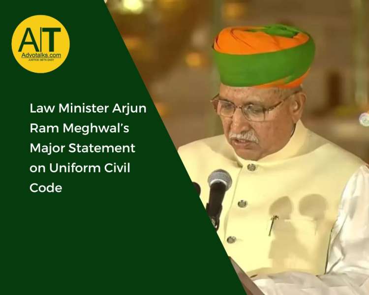 Law Minister Arjun Ram Meghwal’s Major Statement On Uniform Civil Code