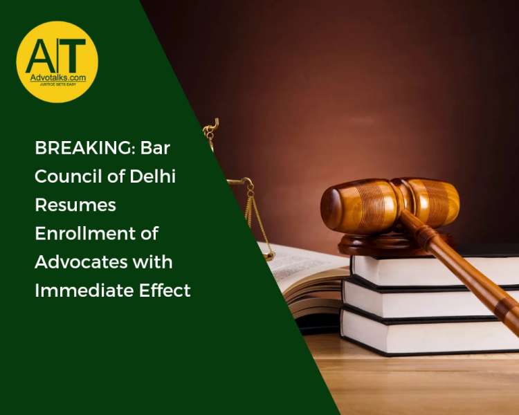 BREAKING: Bar Council Of Delhi Resumes Enrollment Of Advocates With Immediate Effect