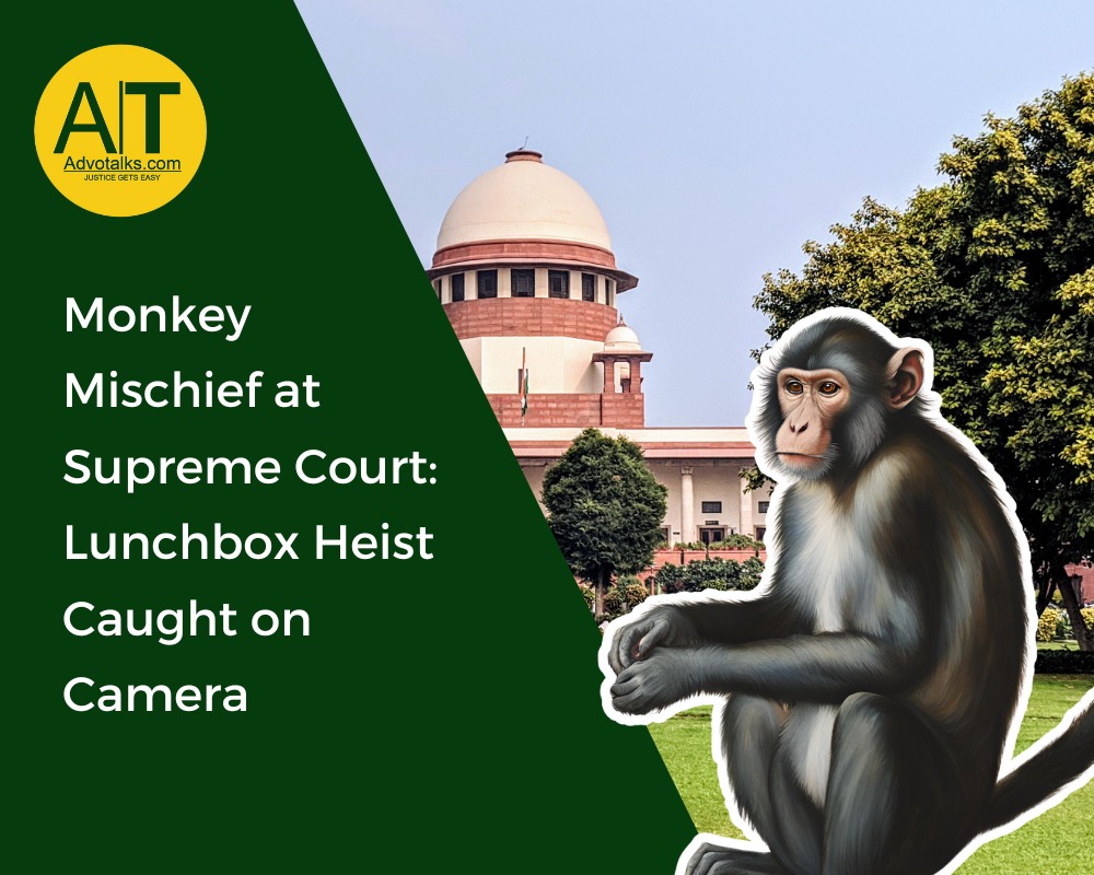 Monkey Mischief At Supreme Court: Lunchbox Heist Caught On Camera